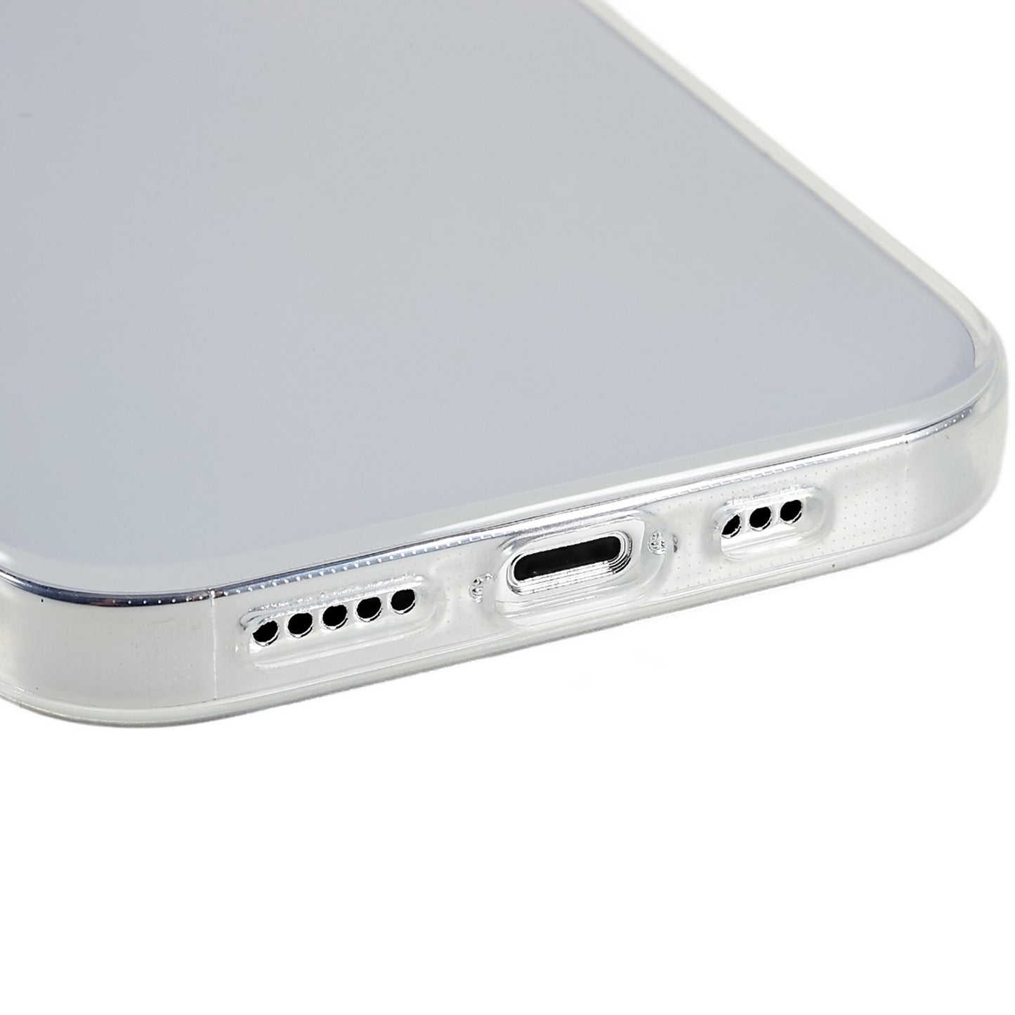 2.0mm Transparent Phone Case for iPhone 15 Pro , Watermark-free Flexible TPU Phone Cover