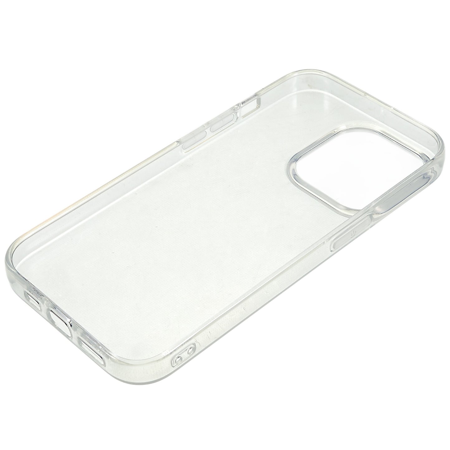2.0mm Watermark-free Phone Cover for iPhone 15 Pro Max , Transparent TPU Back Case