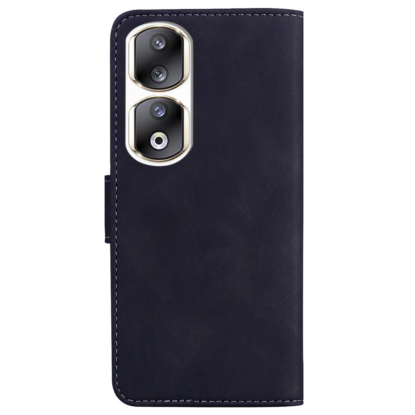 For Honor 90 Pro Anti-Scratch Wallet Phone Case Butterfly Printing Skin-Touch PU Leather Flip Cover