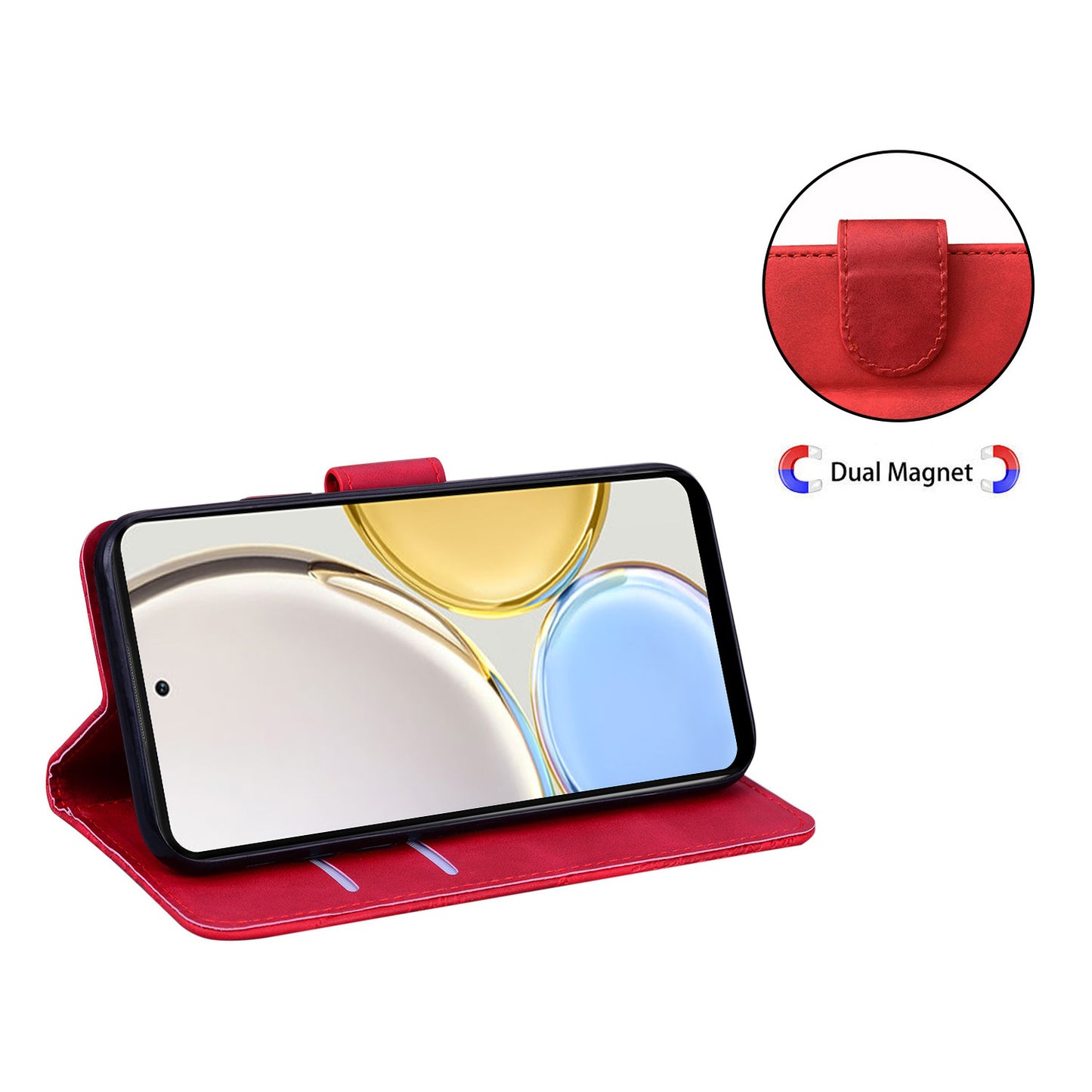 For Honor 90 Pro Anti-Scratch Wallet Phone Case Butterfly Printing Skin-Touch PU Leather Flip Cover