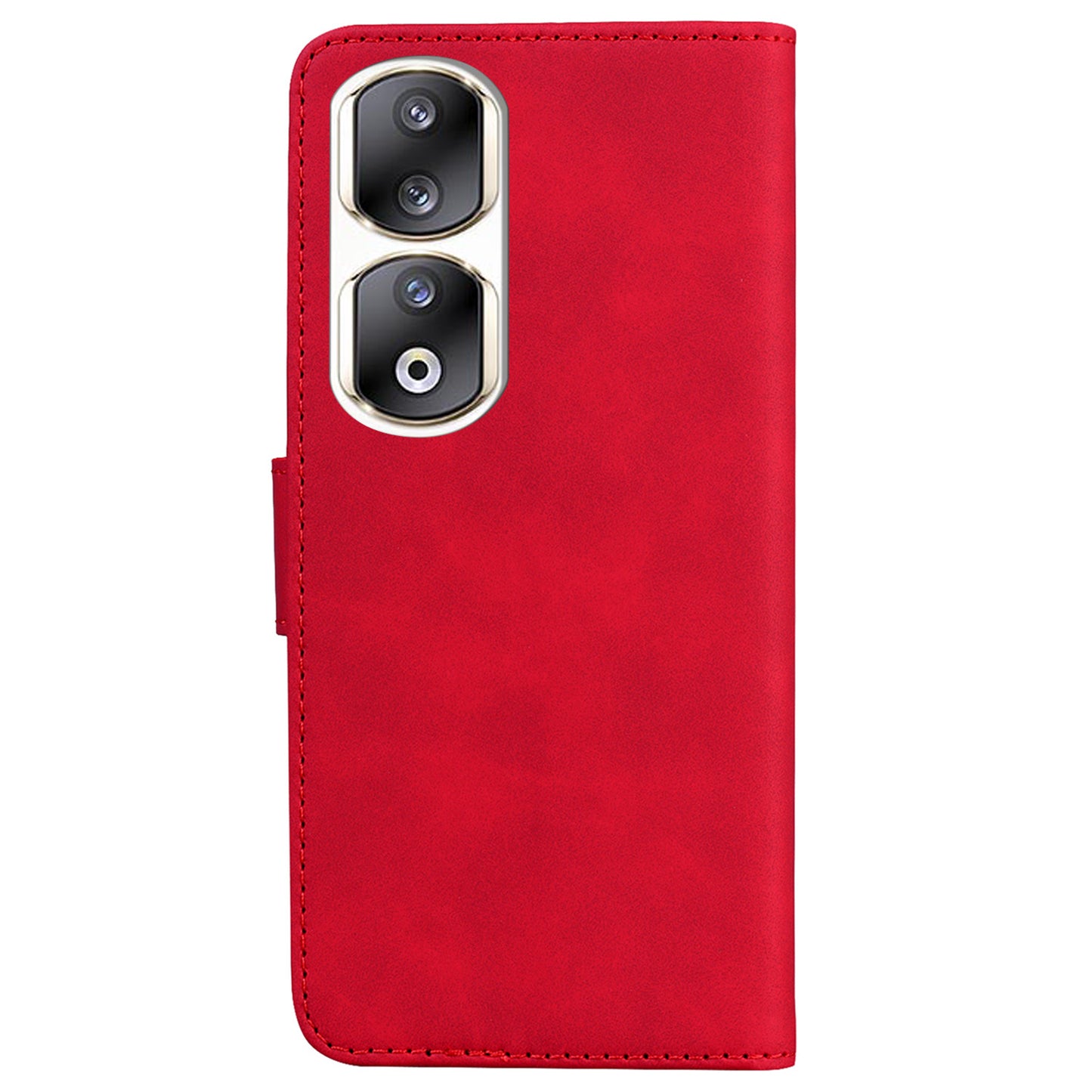 For Honor 90 Pro Anti-Scratch Wallet Phone Case Butterfly Printing Skin-Touch PU Leather Flip Cover
