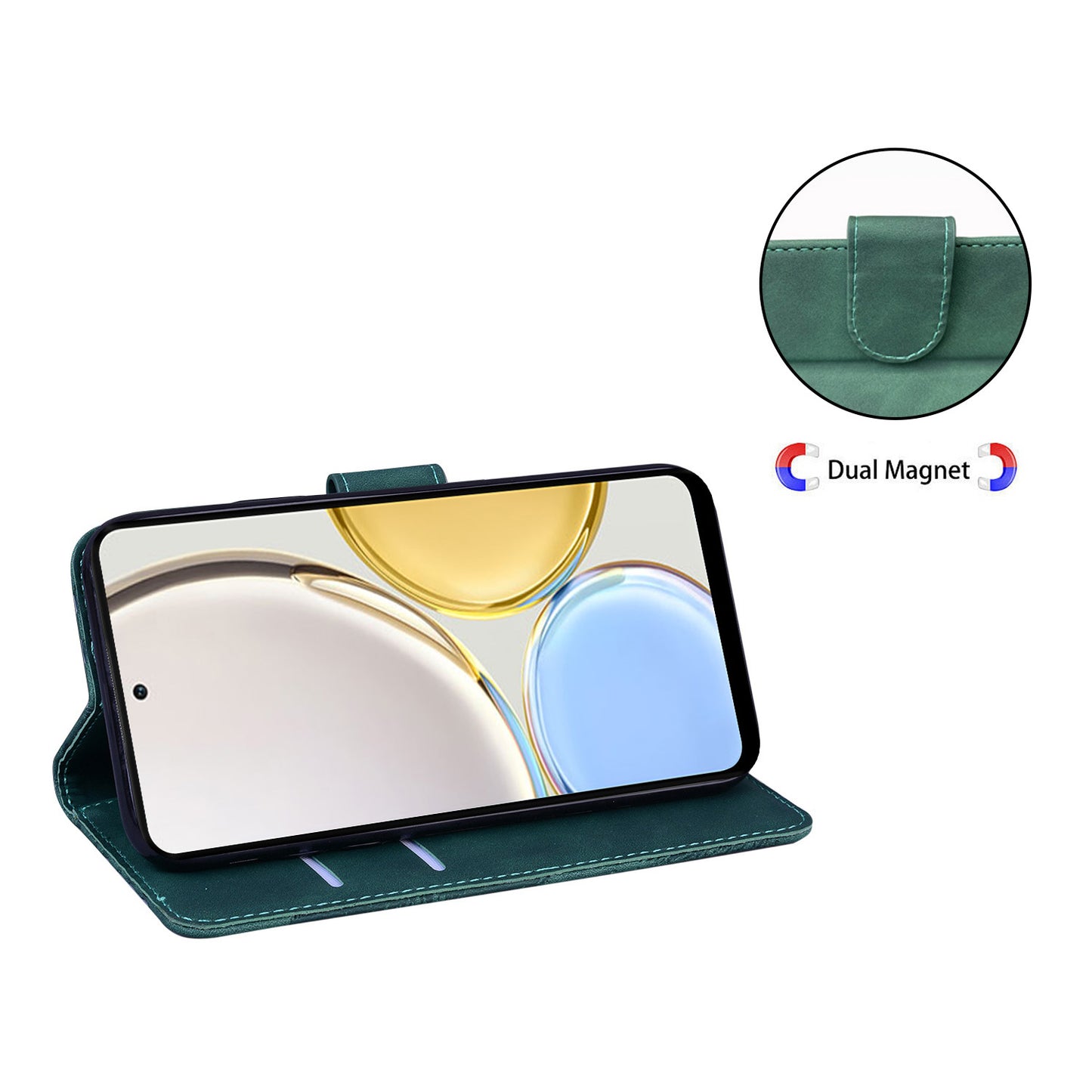 For Honor 90 Pro Anti-Scratch Wallet Phone Case Butterfly Printing Skin-Touch PU Leather Flip Cover