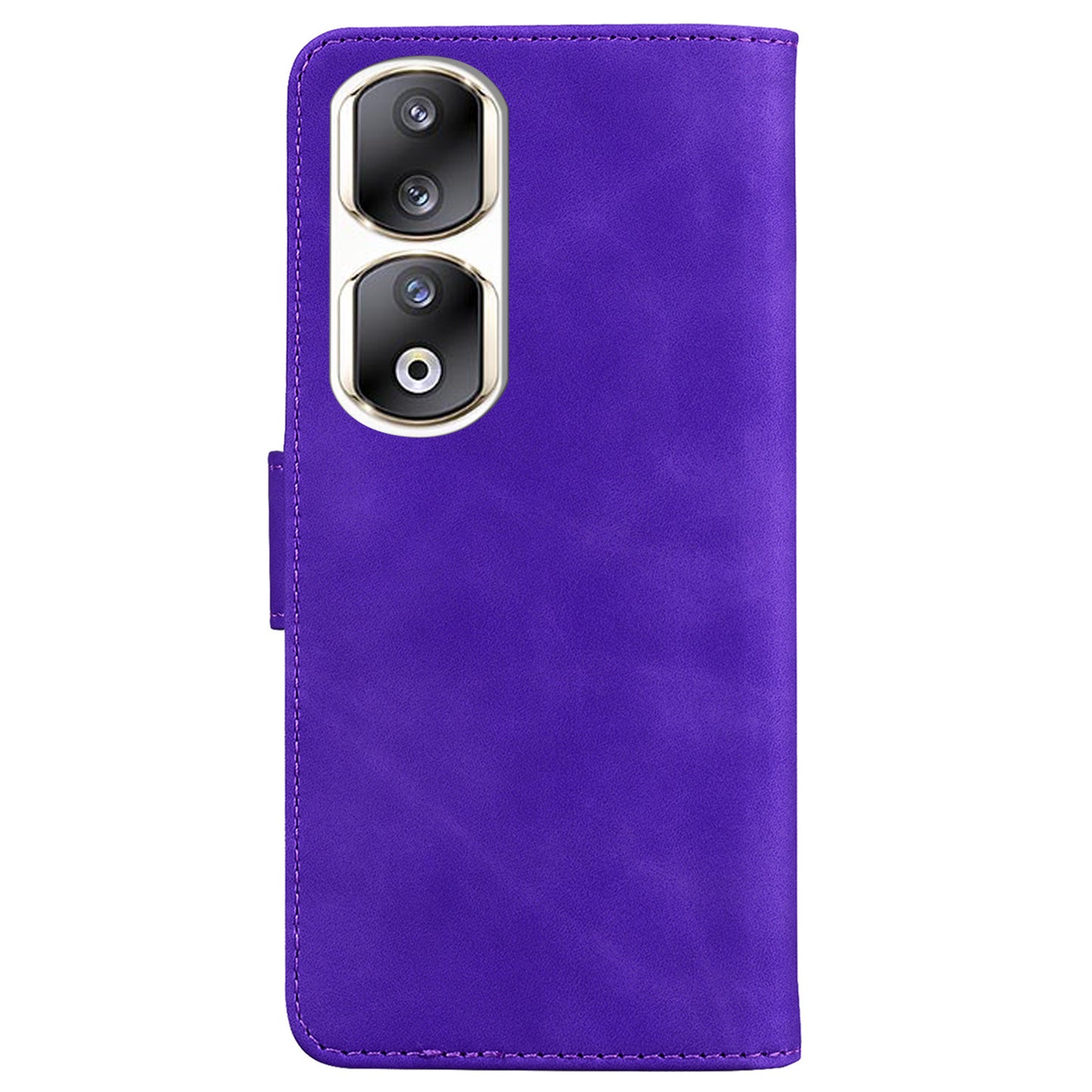 For Honor 90 Pro Anti-Scratch Wallet Phone Case Butterfly Printing Skin-Touch PU Leather Flip Cover