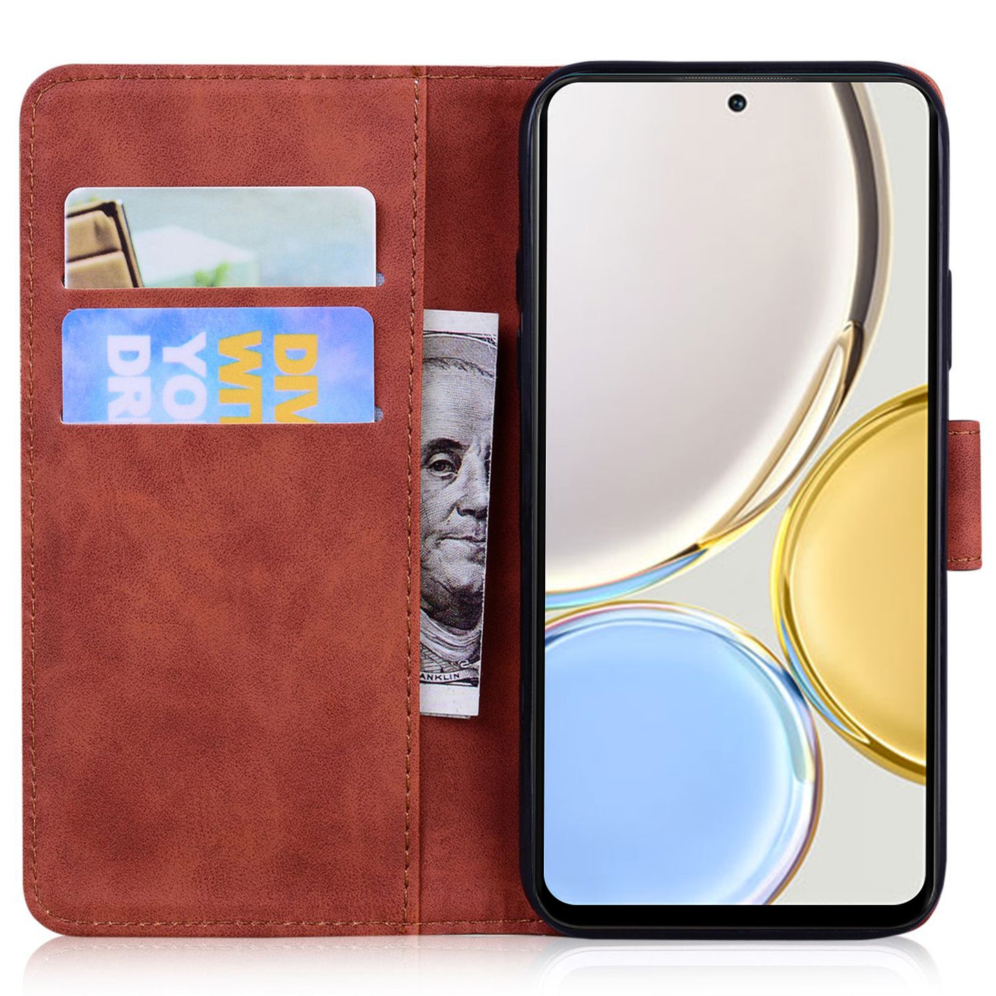 For Honor 90 Pro Anti-Scratch Wallet Phone Case Butterfly Printing Skin-Touch PU Leather Flip Cover