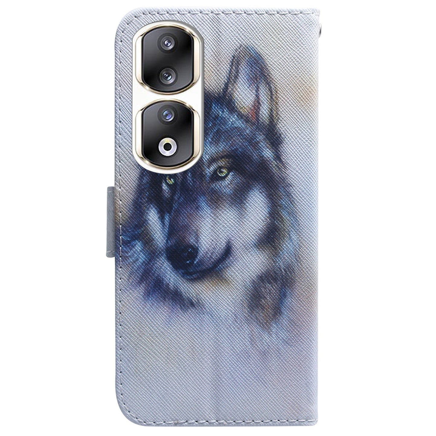 For Honor 90 Pro PU Leather Stand Anti-drop Phone Case Pattern Printing Wallet Cover