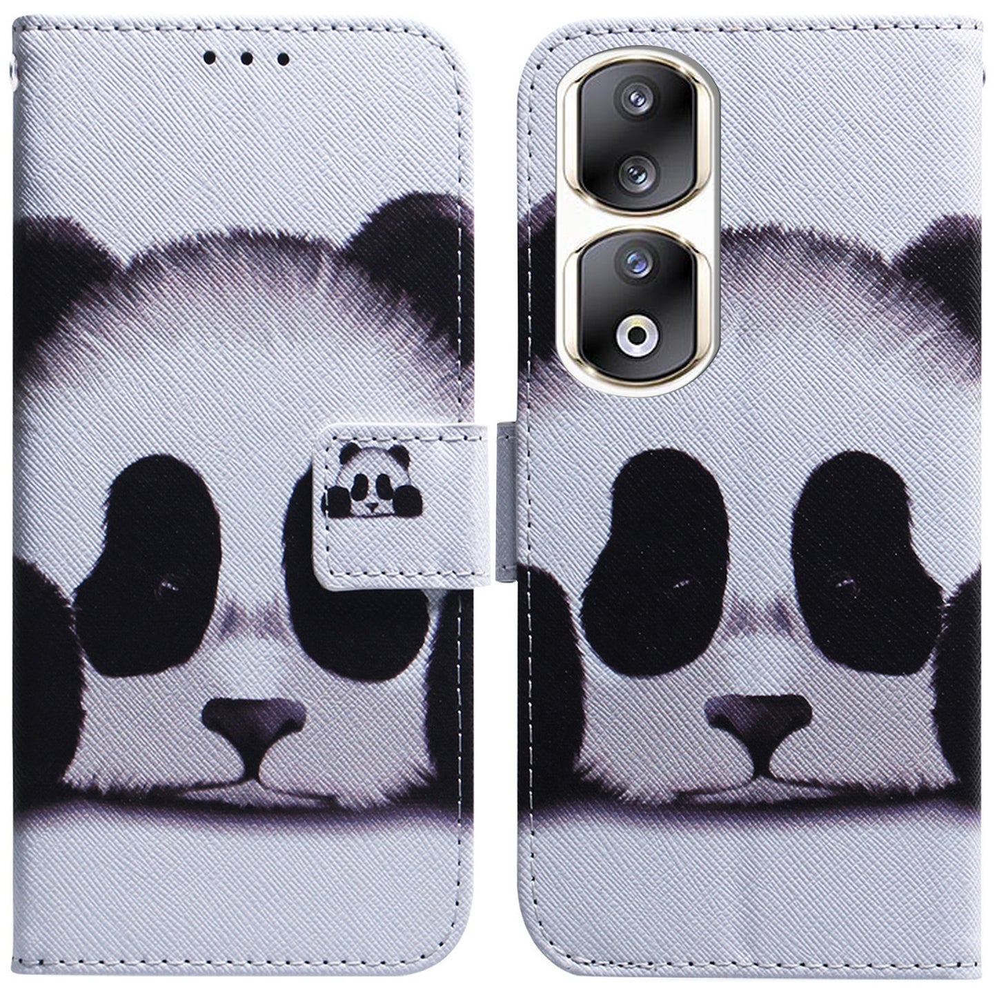 For Honor 90 Pro PU Leather Stand Anti-drop Phone Case Pattern Printing Wallet Cover