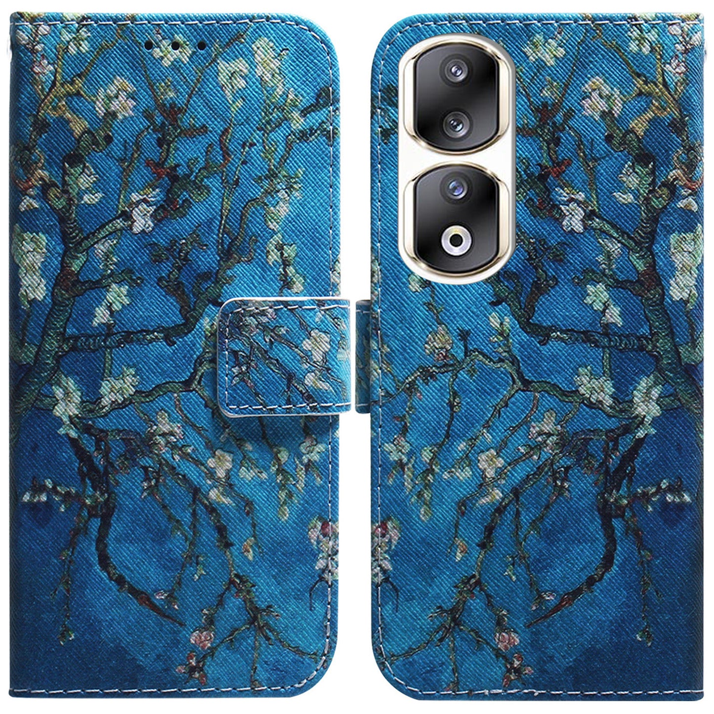 For Honor 90 Pro PU Leather Stand Anti-drop Phone Case Pattern Printing Wallet Cover