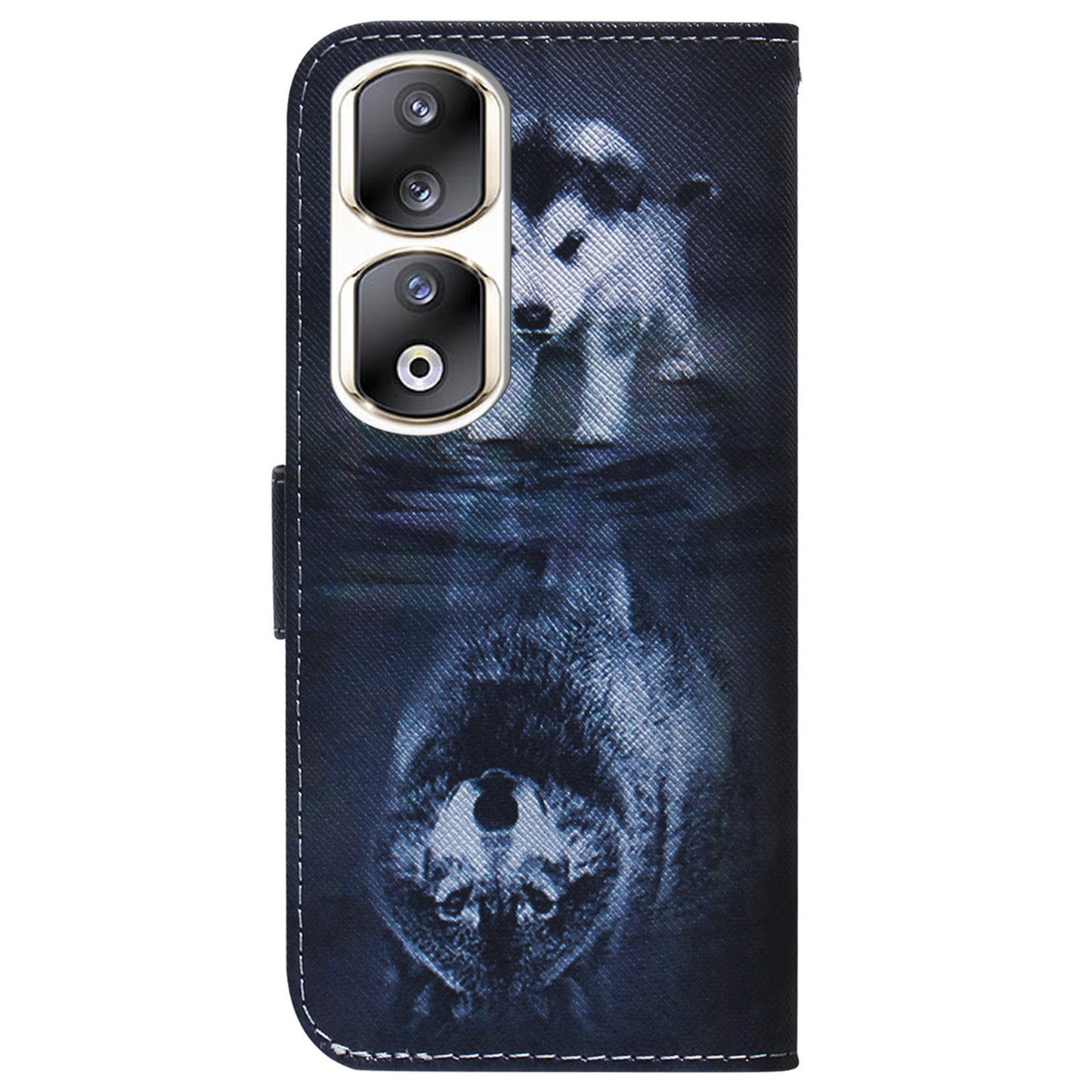 For Honor 90 Pro PU Leather Stand Anti-drop Phone Case Pattern Printing Wallet Cover