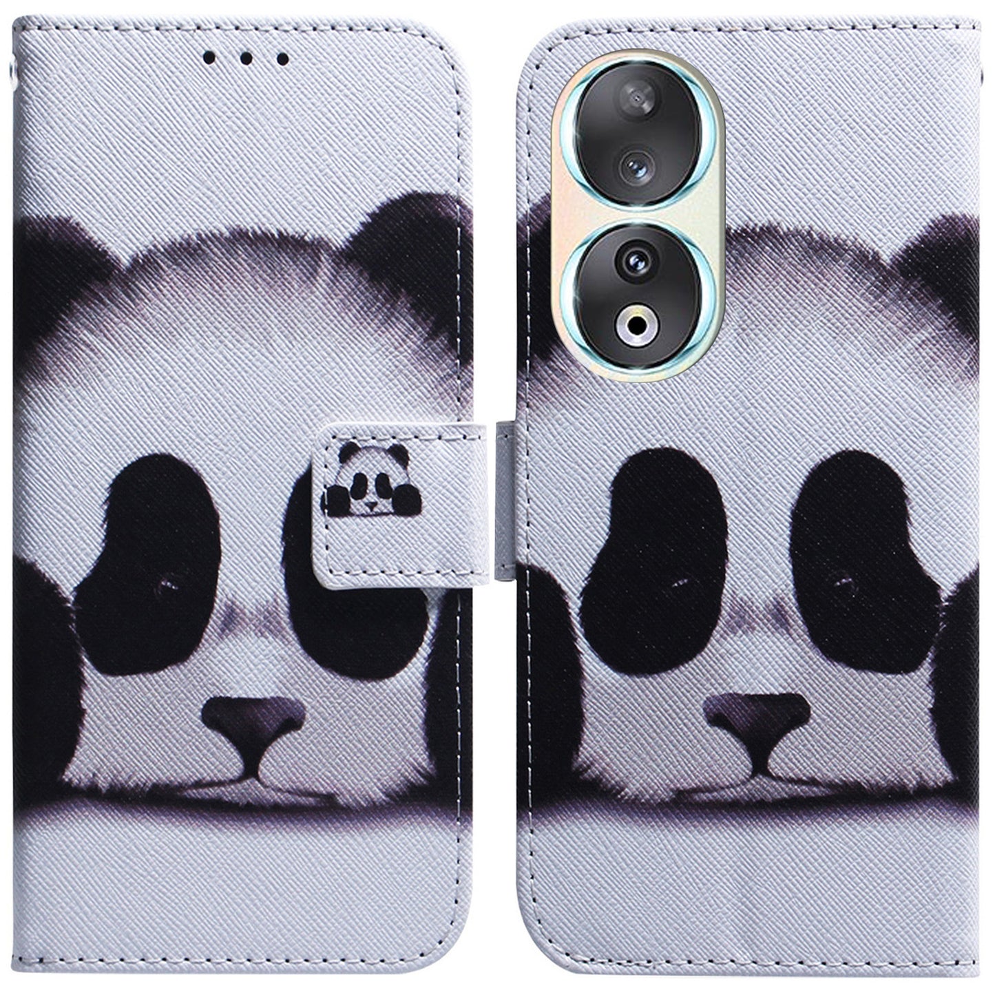 For Honor 90 Pattern Printing PU Leather Shockproof Phone Case Flip Stand Wallet Cover