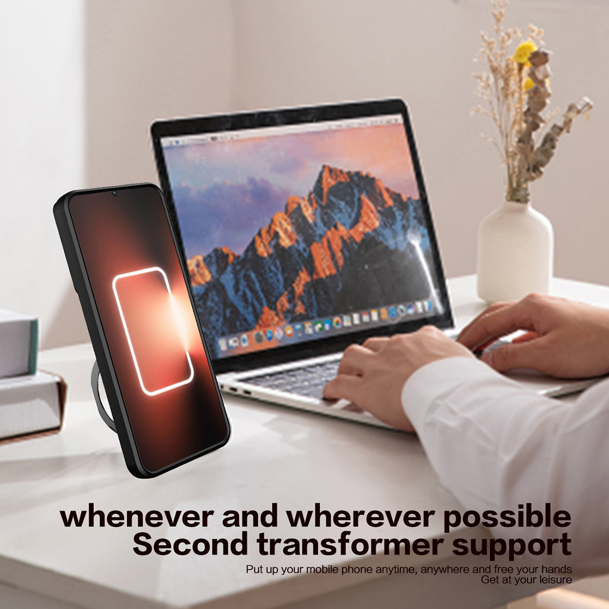 For Realme GT3 5G / GT Neo 5 5G PC+TPU Rotate Kickstand Cover Slide Lens Protection Shockproof Phone Case