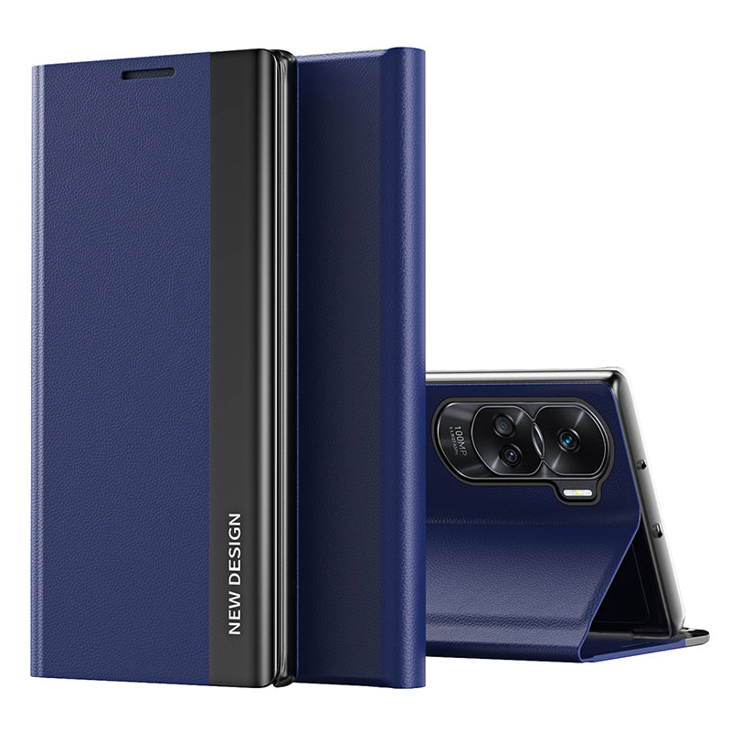 For Honor 90 Lite 5G / X50i 5G PU Leather+PC Electroplating Phone Cover Anti-drop Stand Case