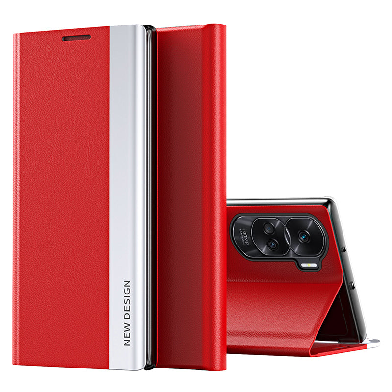For Honor 90 Lite 5G / X50i 5G PU Leather+PC Electroplating Phone Cover Anti-drop Stand Case