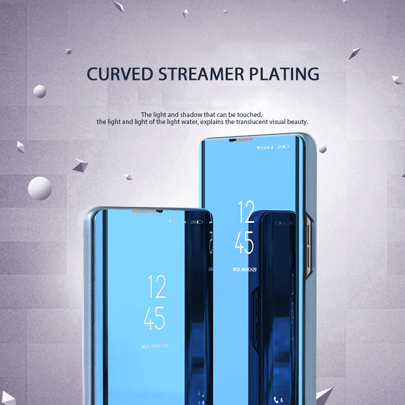 For Honor 90 Lite 5G / X50i 5G View Window Mirror Surface Phone Case Electroplating Leather Anti-drop Cover