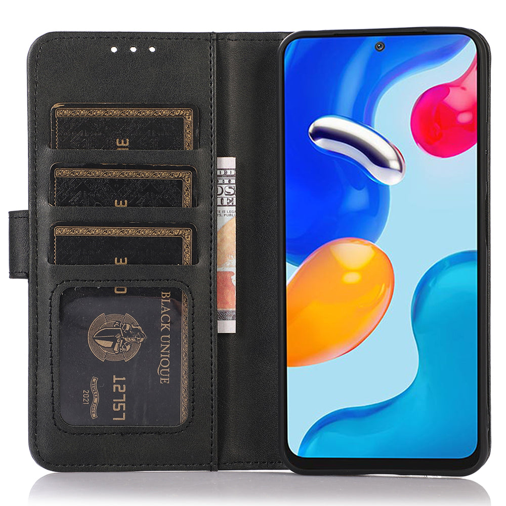 For Huawei nova Y91 4G / Enjoy 60X Cowhide Texture Phone Case Wallet Stand Leather Phone Cover