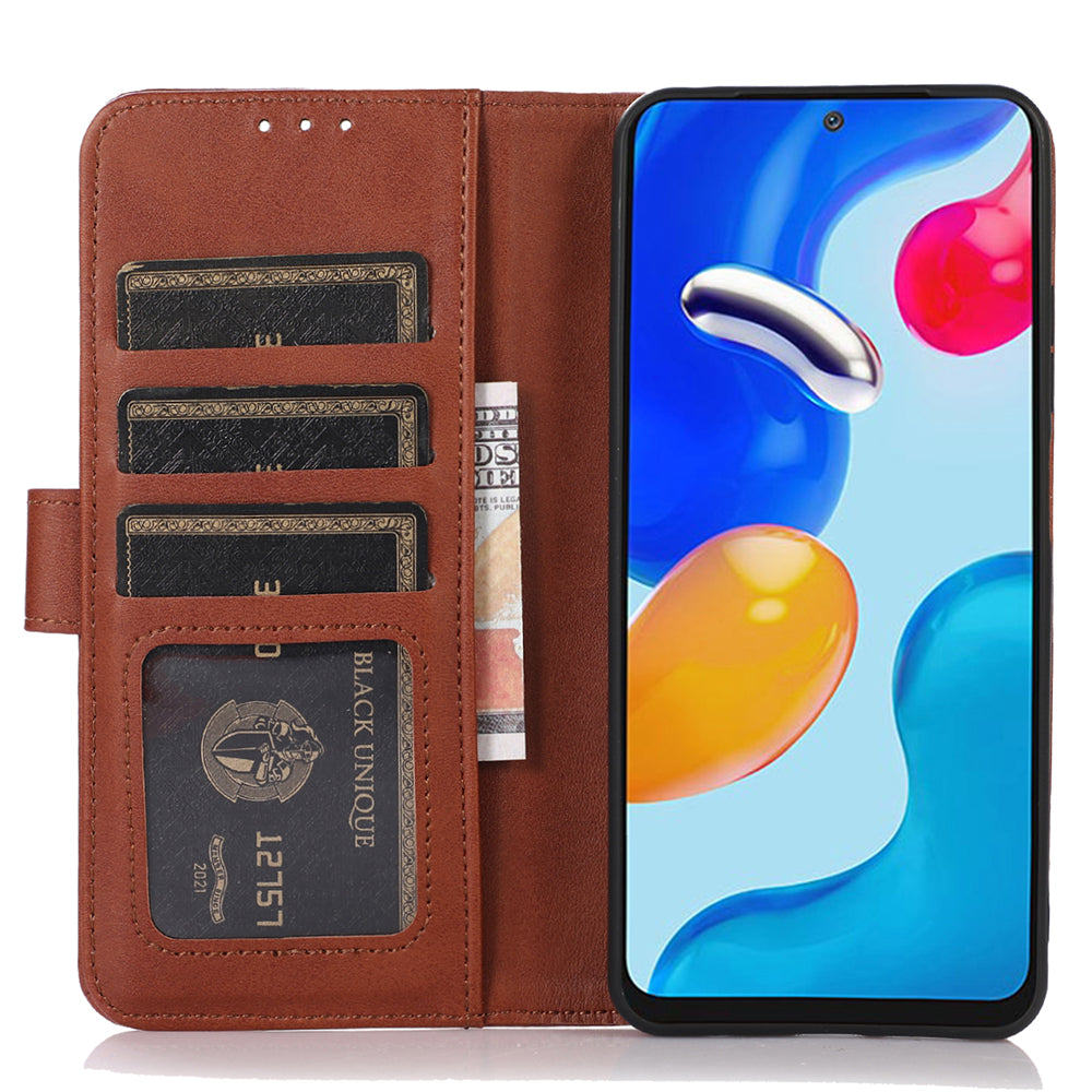 For Huawei nova Y91 4G / Enjoy 60X Cowhide Texture Phone Case Wallet Stand Leather Phone Cover