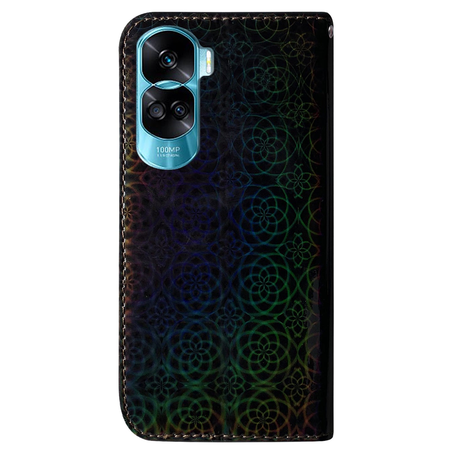 For Honor 90 Lite 5G / X50i 5G Dazzling Flower Pattern Wallet Case Cell Phone PU Leather Stand Cover