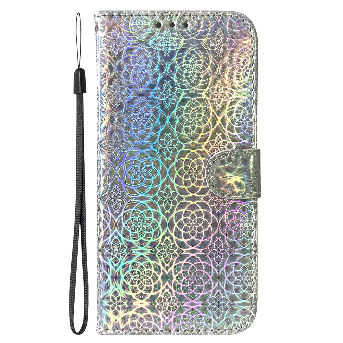 For Honor 90 Lite 5G / X50i 5G Dazzling Flower Pattern Wallet Case Cell Phone PU Leather Stand Cover