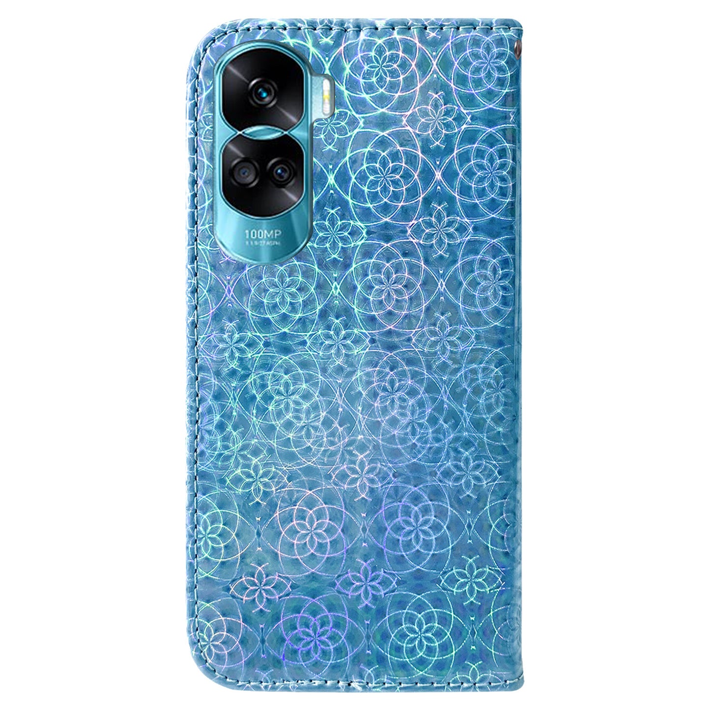 For Honor 90 Lite 5G / X50i 5G Dazzling Flower Pattern Wallet Case Cell Phone PU Leather Stand Cover