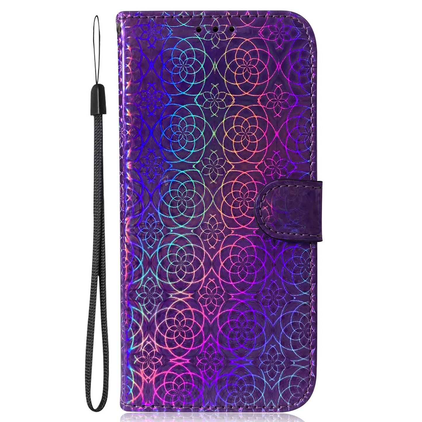 For Honor 90 Lite 5G / X50i 5G Dazzling Flower Pattern Wallet Case Cell Phone PU Leather Stand Cover