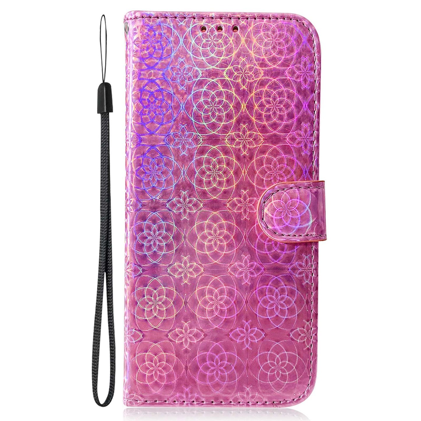 For Honor 90 Lite 5G / X50i 5G Dazzling Flower Pattern Wallet Case Cell Phone PU Leather Stand Cover