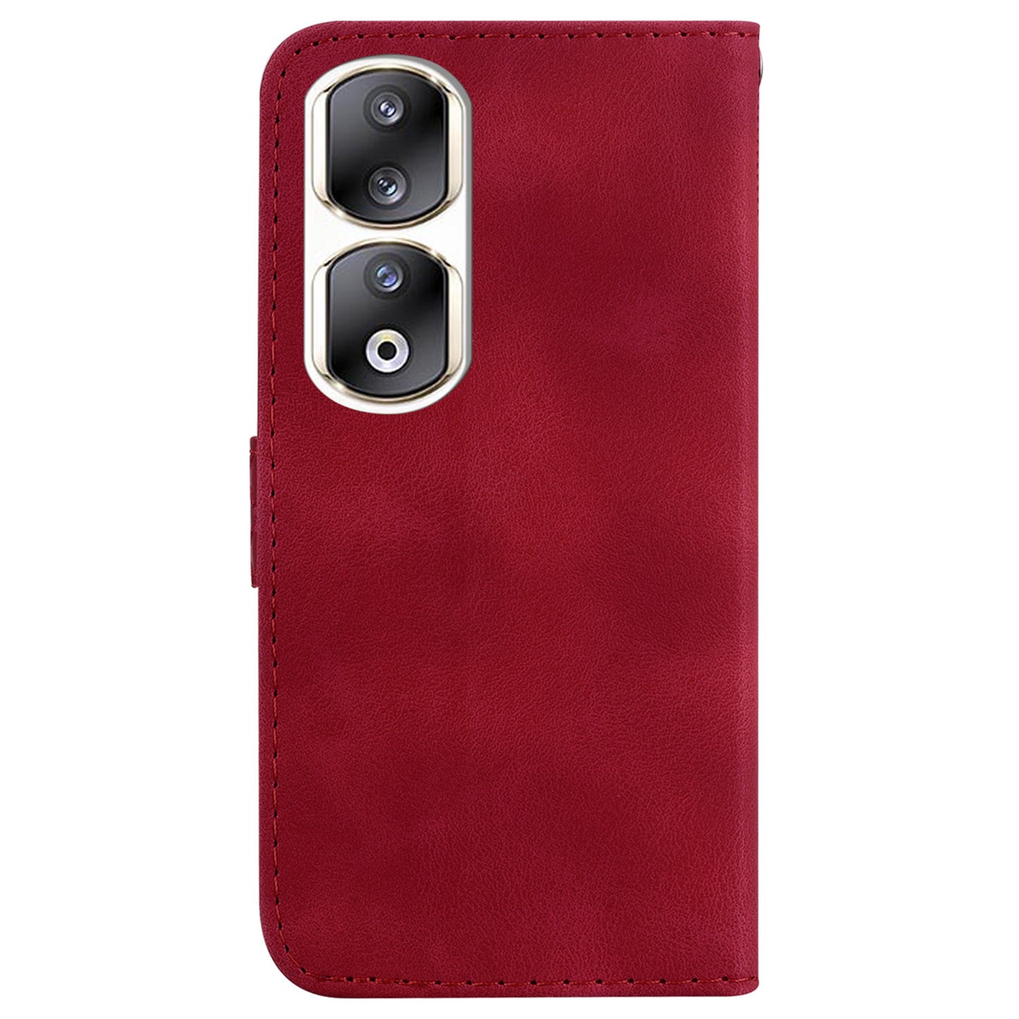 For Honor 90 Pro PU Leather Stand Cover 7-Shape Imprinted Flip Wallet Phone Case