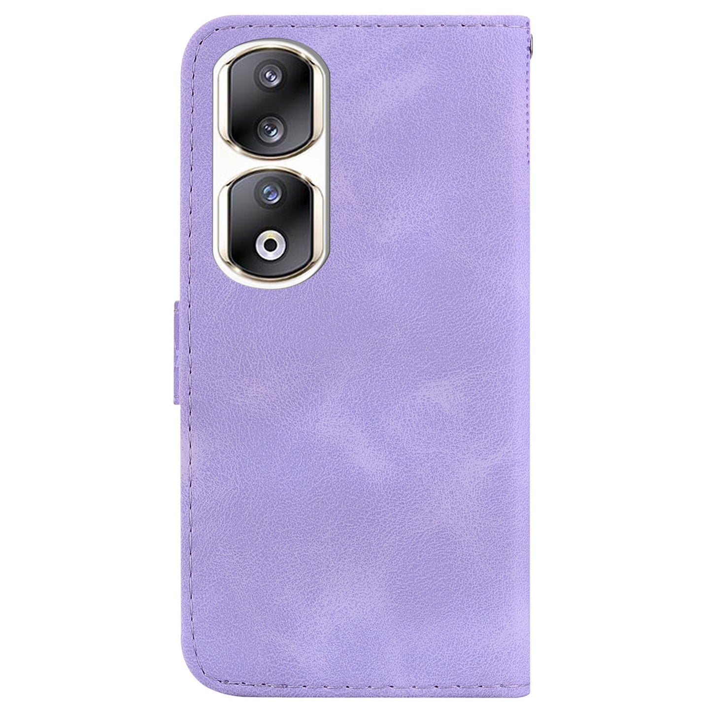 For Honor 90 Pro PU Leather Stand Cover 7-Shape Imprinted Flip Wallet Phone Case