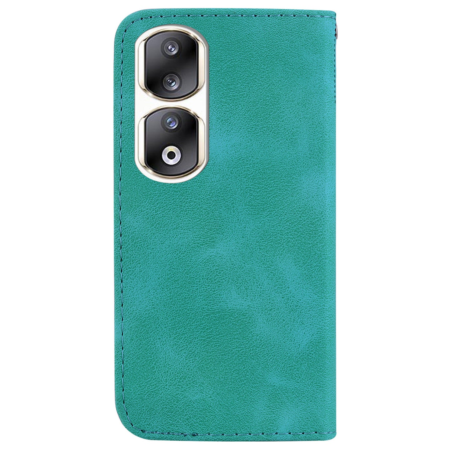 For Honor 90 Pro PU Leather Stand Cover 7-Shape Imprinted Flip Wallet Phone Case