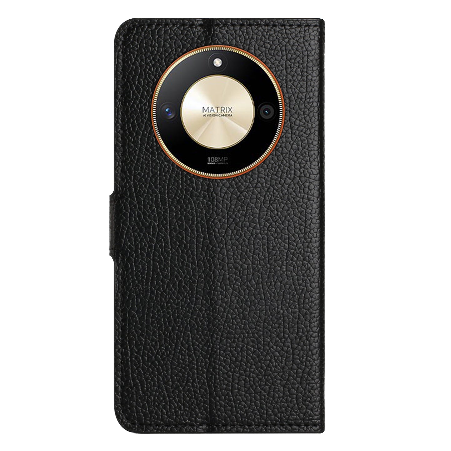 For Honor X50 Litchi Texture Wallet Leather Flip Cover Anti-Scratch Shell Stand Cell Phone Case