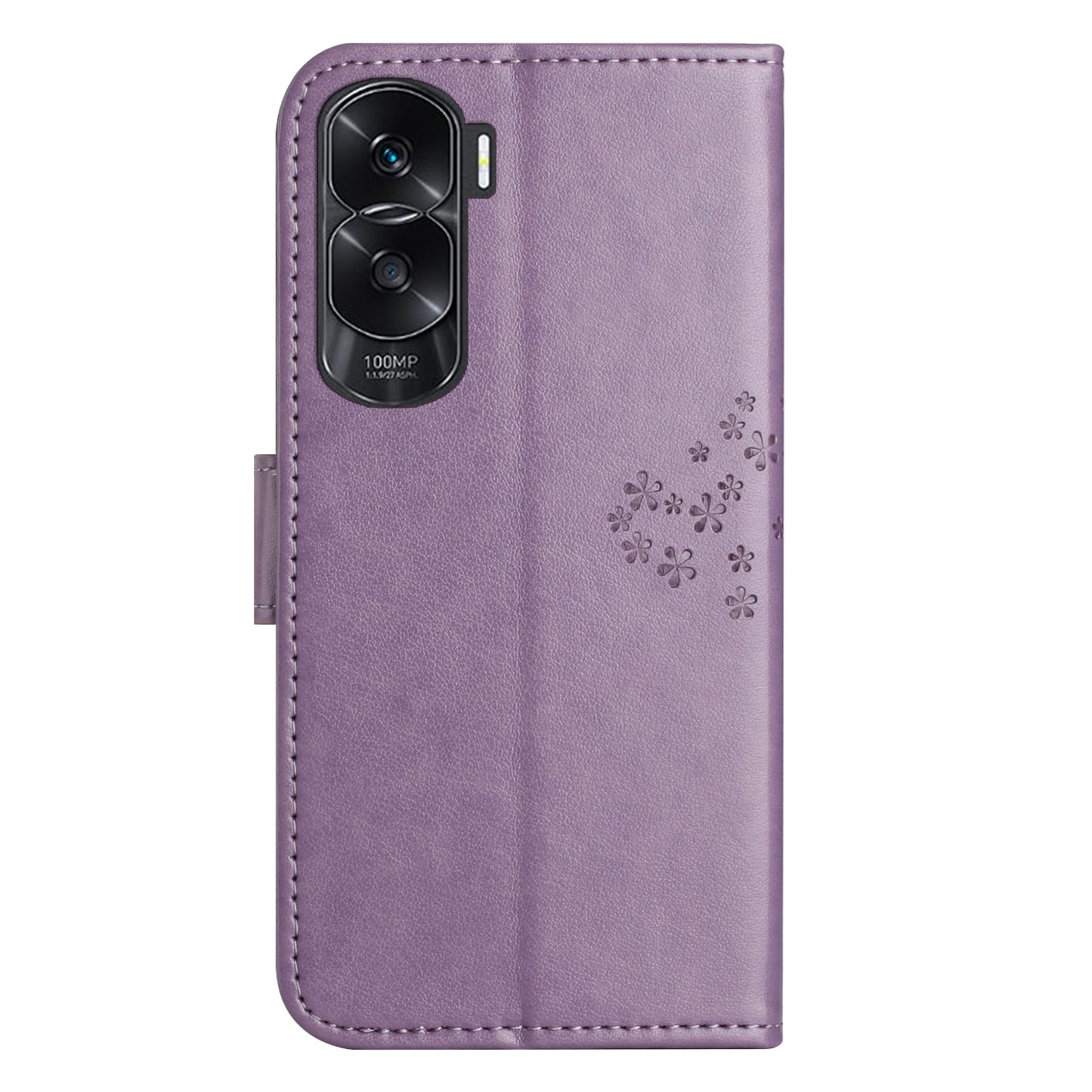 For Honor 90 Lite 5G / X50i 5G Leather Flip Stand Cover Owl Tree Imprinted Wallet Phone Case