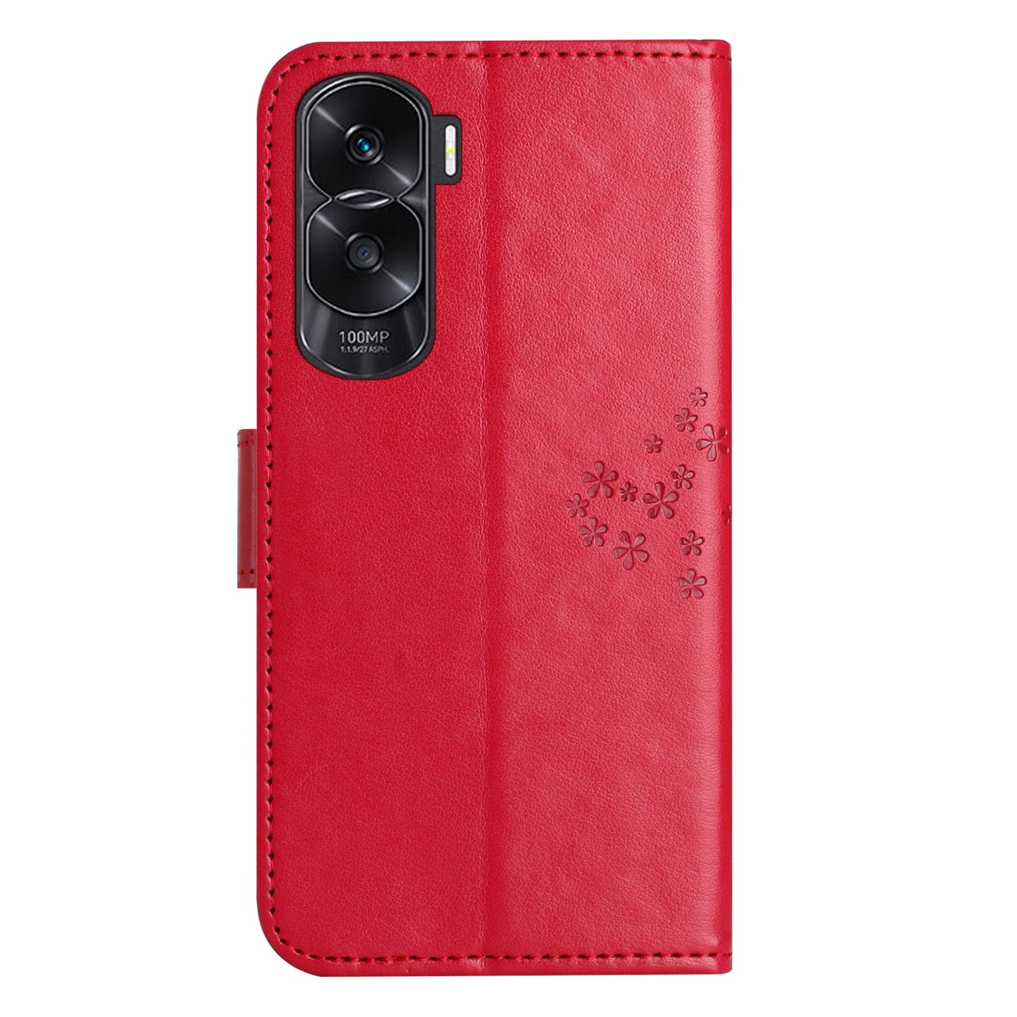 For Honor 90 Lite 5G / X50i 5G Leather Flip Stand Cover Owl Tree Imprinted Wallet Phone Case