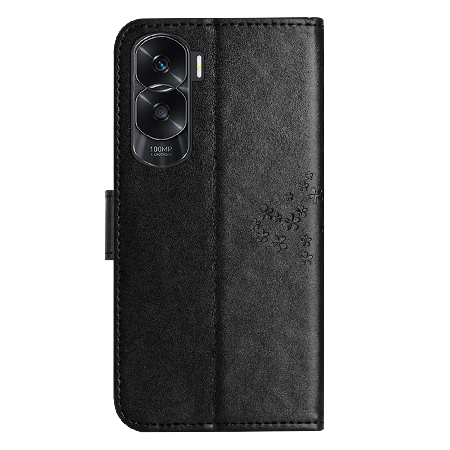 For Honor 90 Lite 5G / X50i 5G Leather Flip Stand Cover Owl Tree Imprinted Wallet Phone Case
