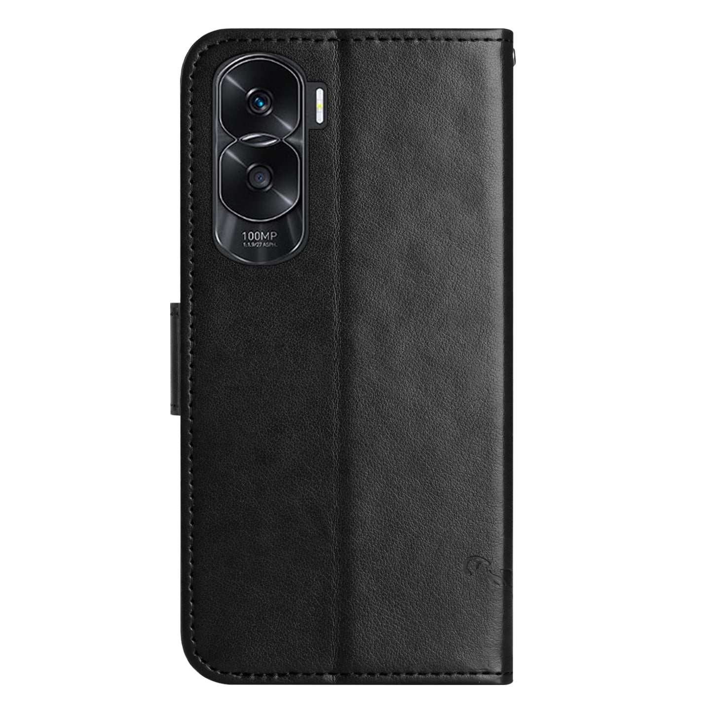 For Honor 90 Lite 5G / X50i 5G Butterfly Flower Imprinted Leather Phone Case Flip Stand Wallet Cover