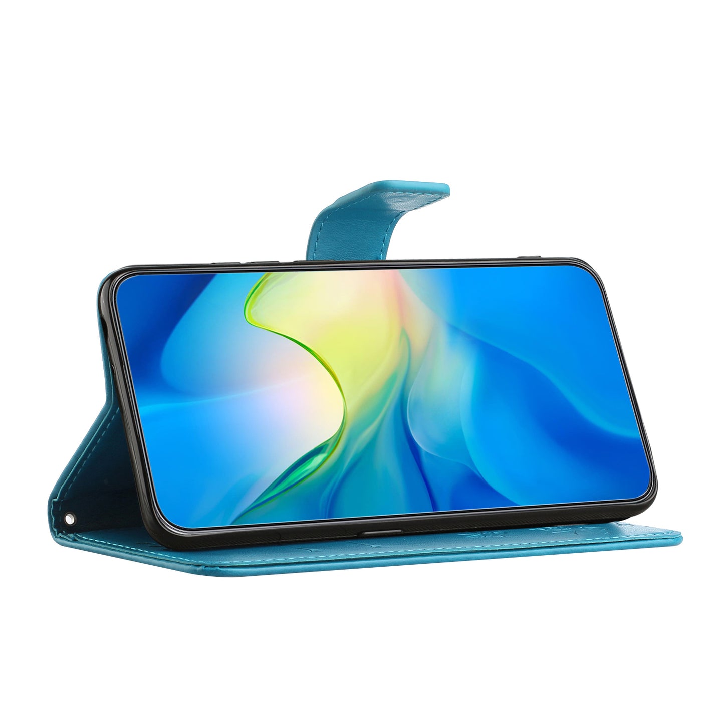 For Honor 90 Lite 5G / X50i 5G Butterfly Flower Imprinted Leather Phone Case Flip Stand Wallet Cover