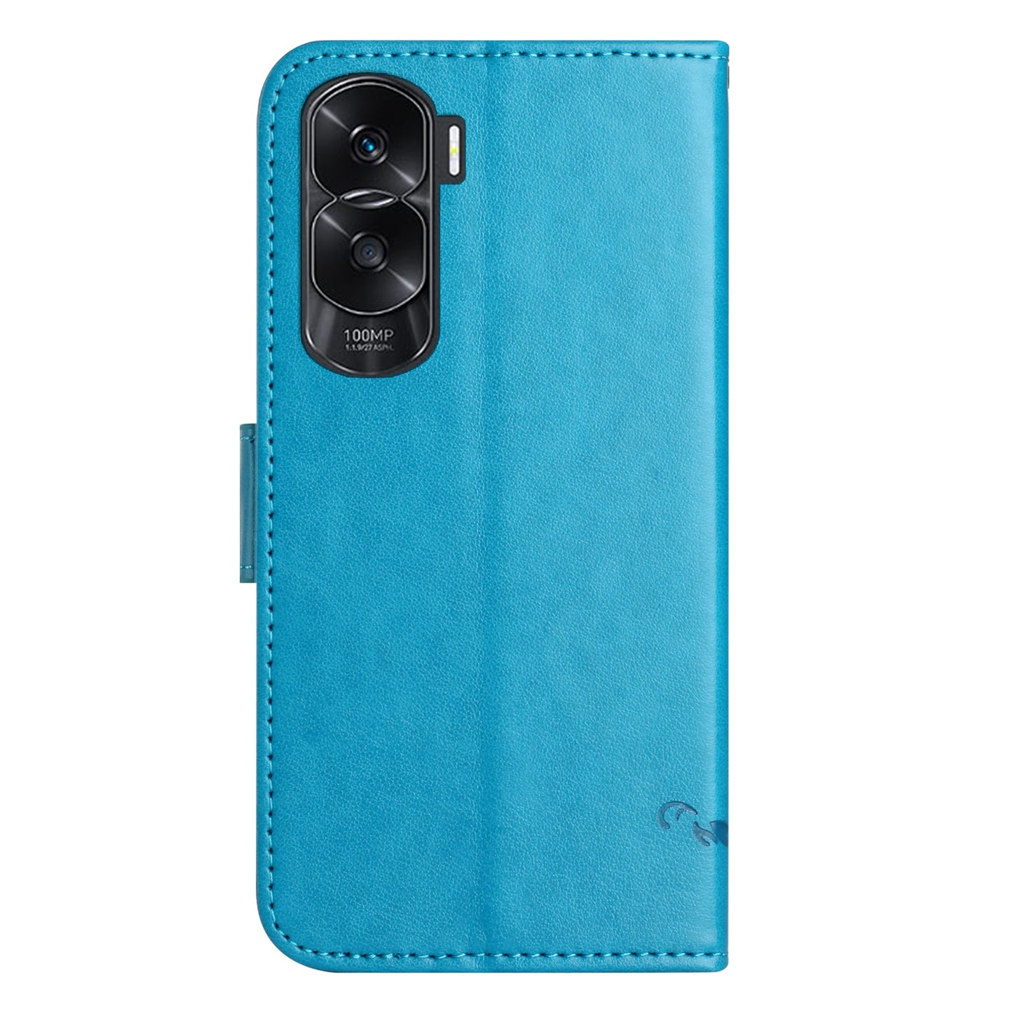 For Honor 90 Lite 5G / X50i 5G Butterfly Flower Imprinted Leather Phone Case Flip Stand Wallet Cover