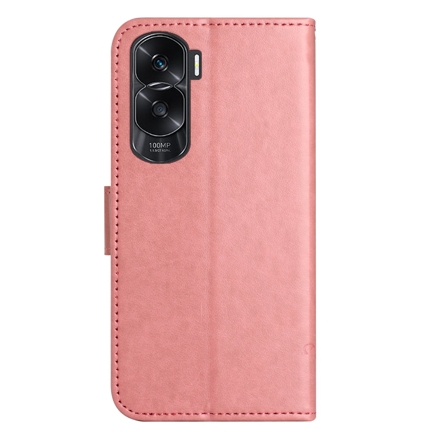For Honor 90 Lite 5G / X50i 5G Butterfly Flower Imprinted Leather Phone Case Flip Stand Wallet Cover