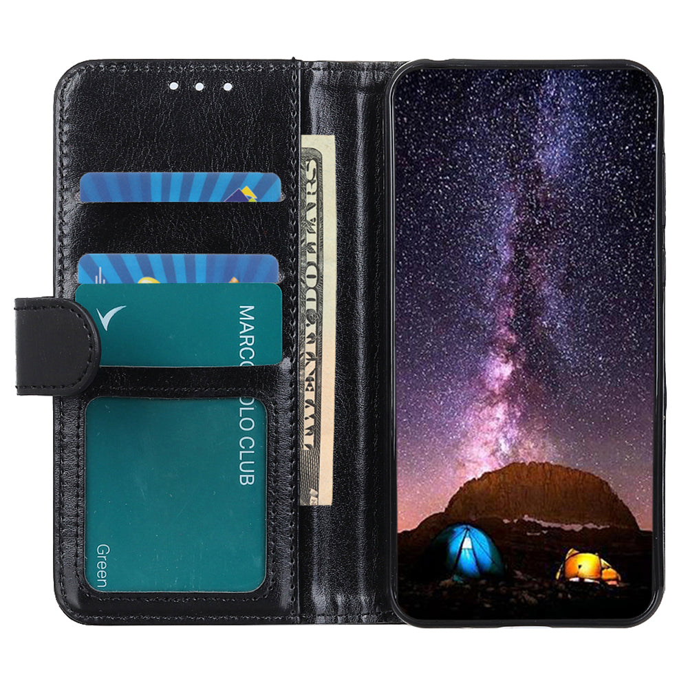 For Huawei nova Y91 4G / Enjoy 60X PU Leather Phone Case Crazy Horse Texture Wallet Stand Cover