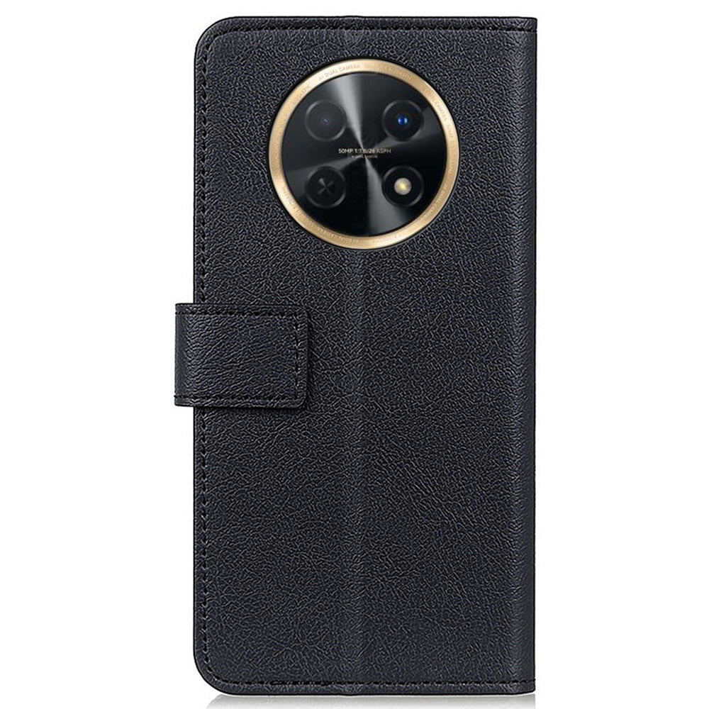 For Huawei nova Y91 4G / Enjoy 60X Textured Phone Cover PU Leather Wallet Stand Case