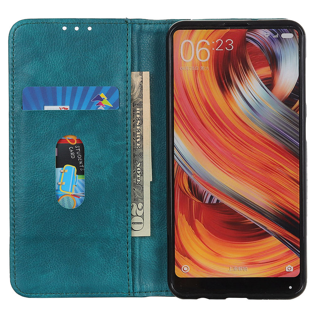 For Huawei nova Y91 4G / Enjoy 60X Litchi Texture Split Leather Phone Case Wallet Stand Cover