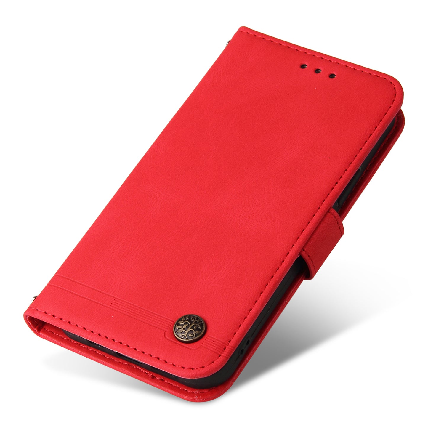 For Honor X50 Imprinted Skin-touch Phone Cover PU Leather Stand Wallet Shockproof Case