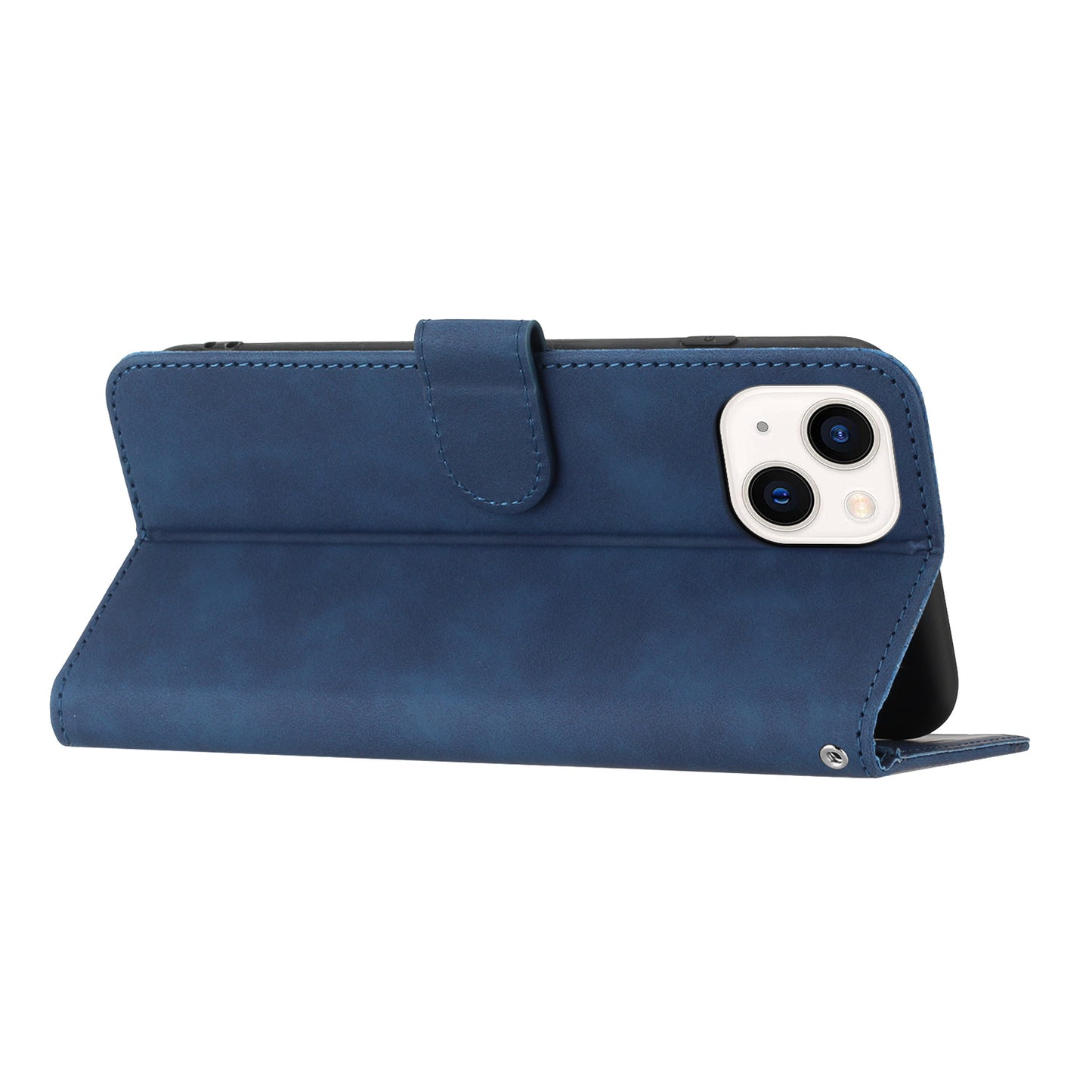 YX003 For iPhone 15 Leather Wallet Stand Shockproof Cover Imprinted Phone Case