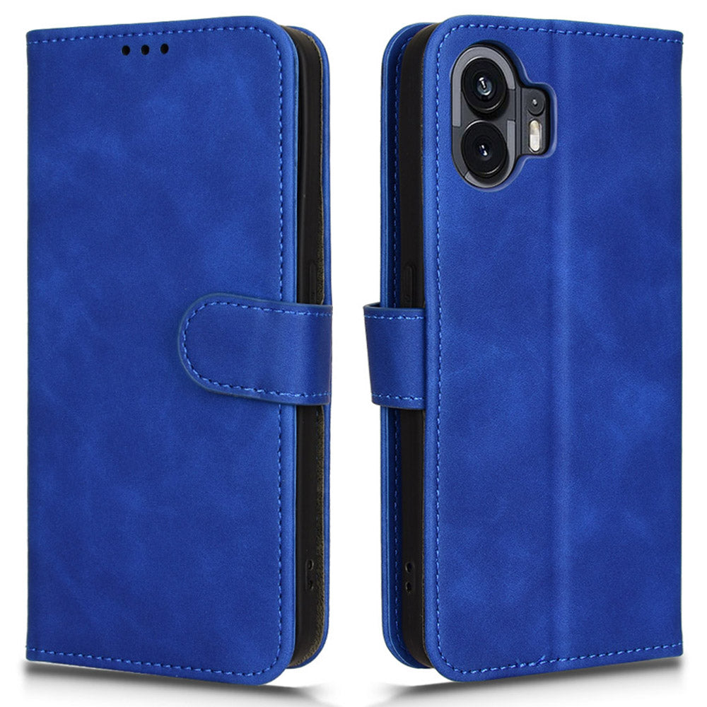 For Nothing Phone (2) Phone Case Stand Skin-touch Wallet PU Leather Full Protection Phone Cover