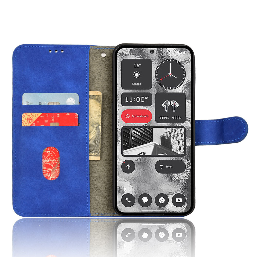 For Nothing Phone (2) Phone Case Stand Skin-touch Wallet PU Leather Full Protection Phone Cover