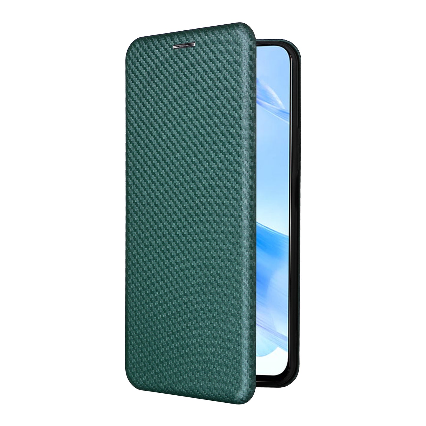 For Honor 90 Lite 5G / X50i 5G Carbon Fiber Texture Card Holder Case Leather Stand Phone Cover