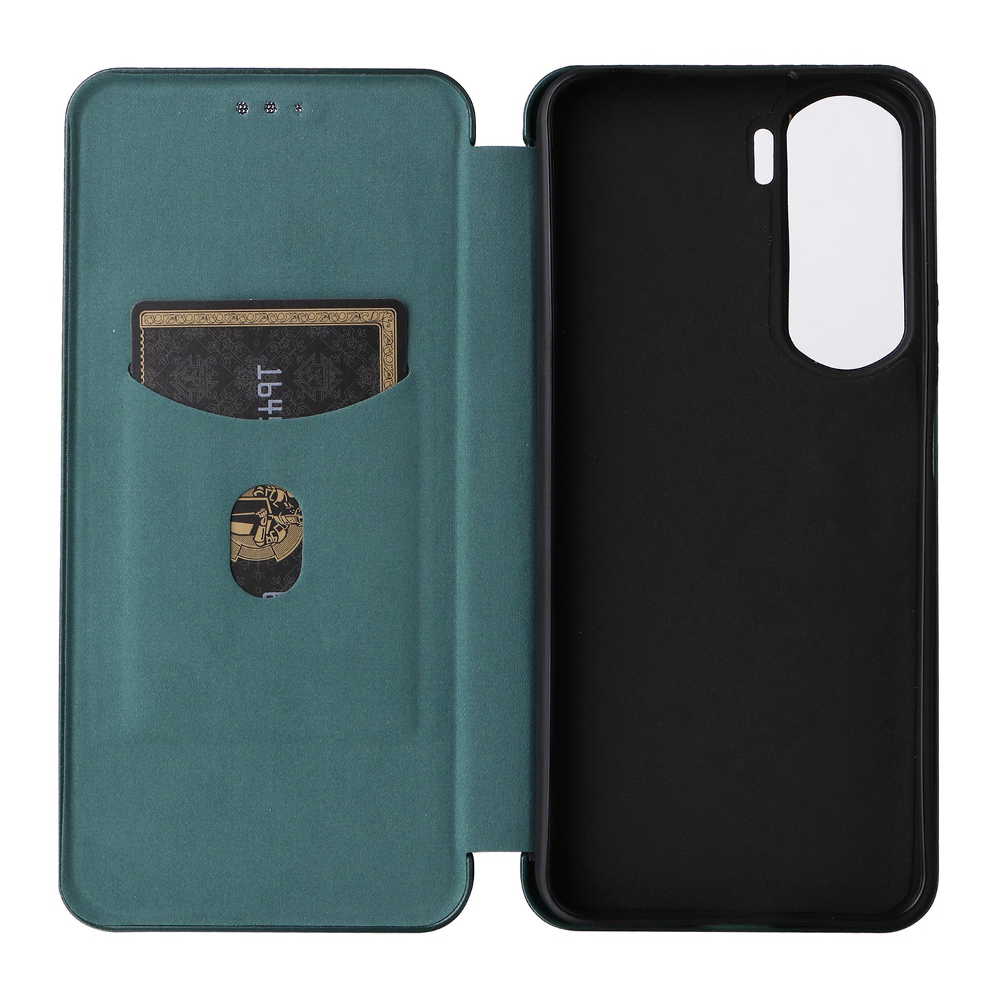 For Honor 90 Lite 5G / X50i 5G Carbon Fiber Texture Card Holder Case Leather Stand Phone Cover