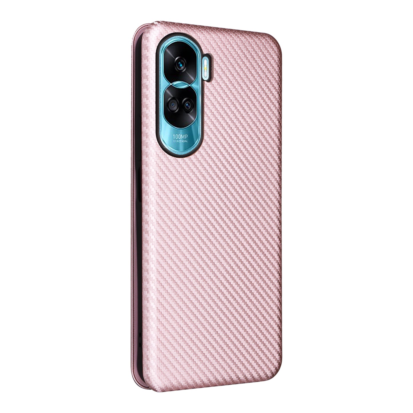 For Honor 90 Lite 5G / X50i 5G Carbon Fiber Texture Card Holder Case Leather Stand Phone Cover
