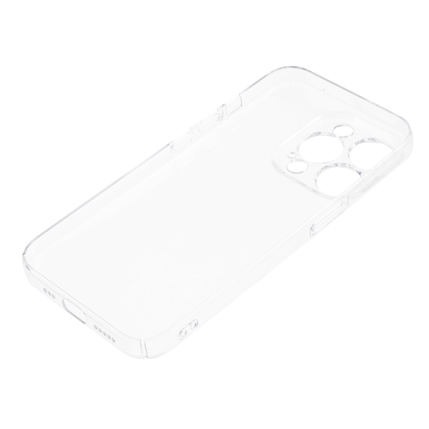 100PCS For iPhone 15 Pro Max Super Clear Plastic Phone Cover Hard Smartphone Case HD Transparent Shell