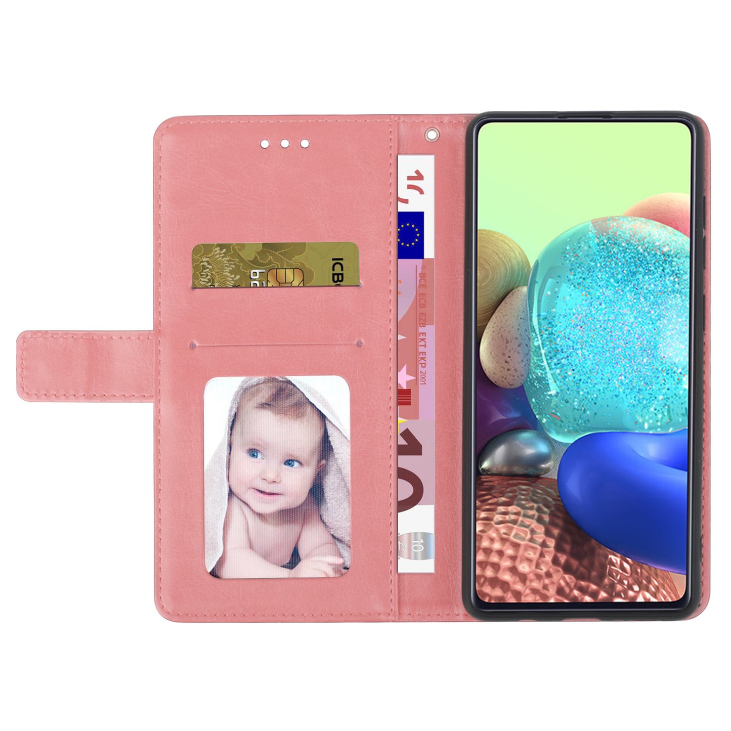 HT01 For Realme 11 5G (Taiwan / India) / Realme 11x 5G Phone Leather Case Y-shaped Line Imprinted Stand Wallet Cover