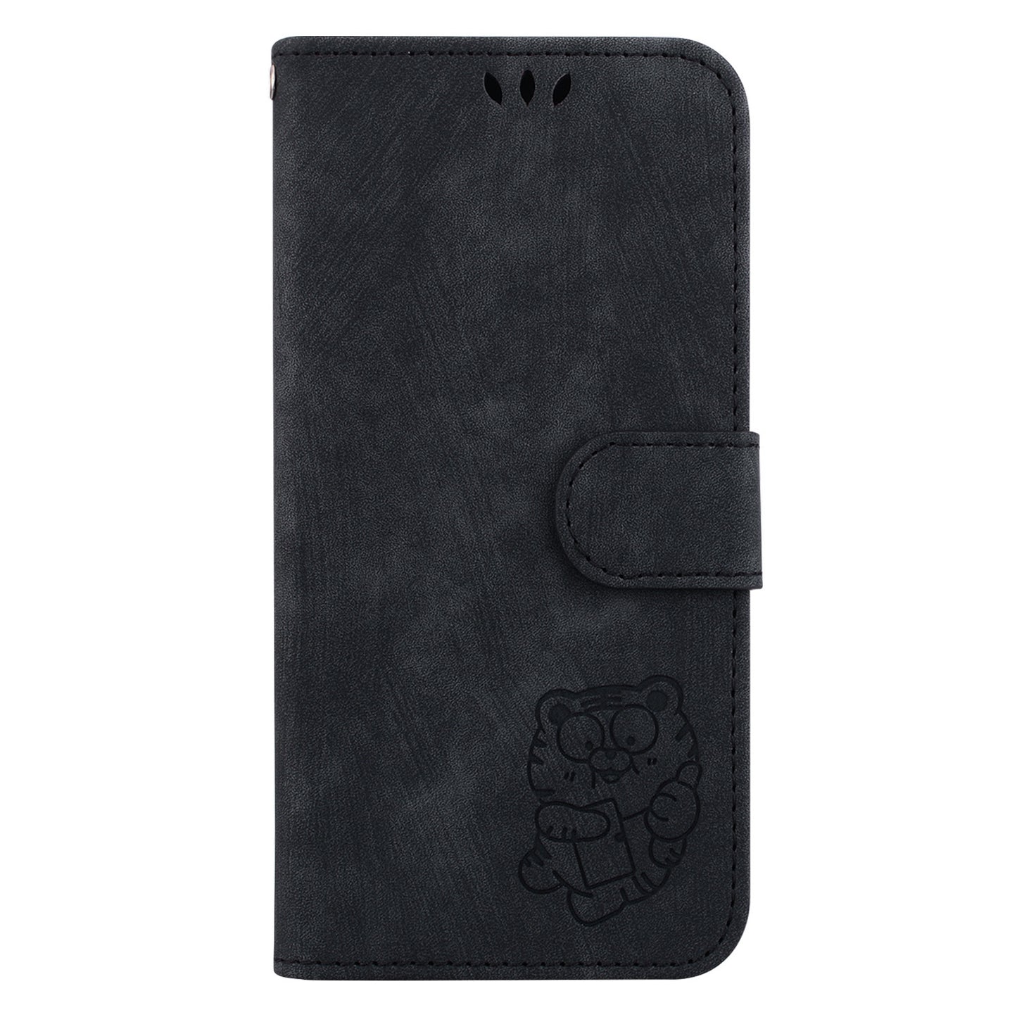 For Samsung Galaxy S23 Ultra Anti-drop Shell Cute Tiger Imprint Leather Wallet Stand Phone Case