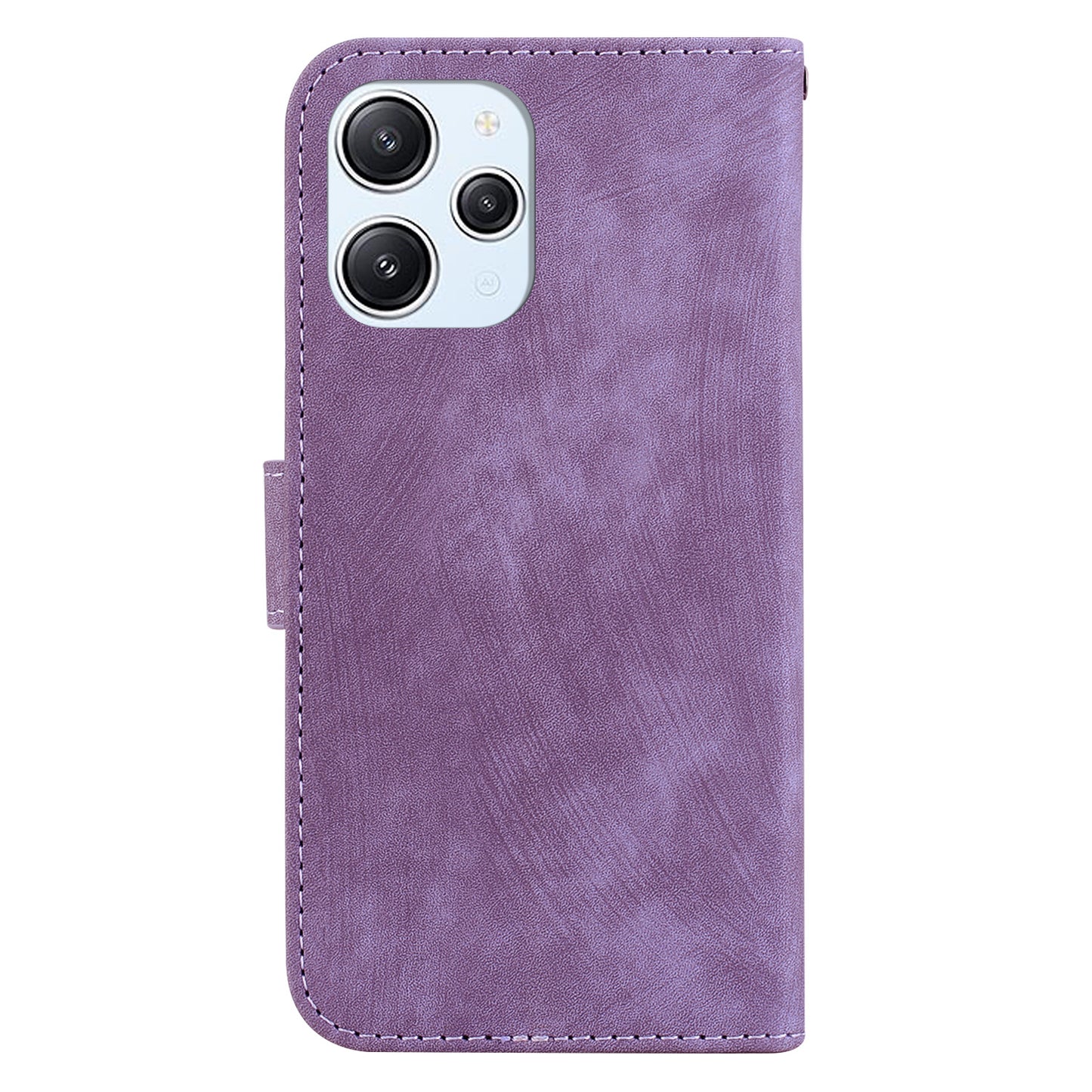 For Xiaomi Redmi 12 4G Shockproof Case Lovely Tiger Imprint Leather Wallet Phone Cover with Stand
