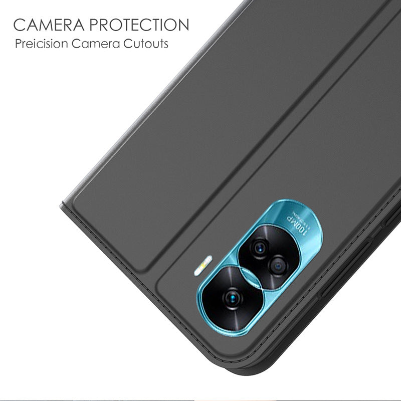 For Honor 90 Lite 5G / X50i 5G Phone Cover Card Slot PU Leather Foldable Stand Flip Phone Case